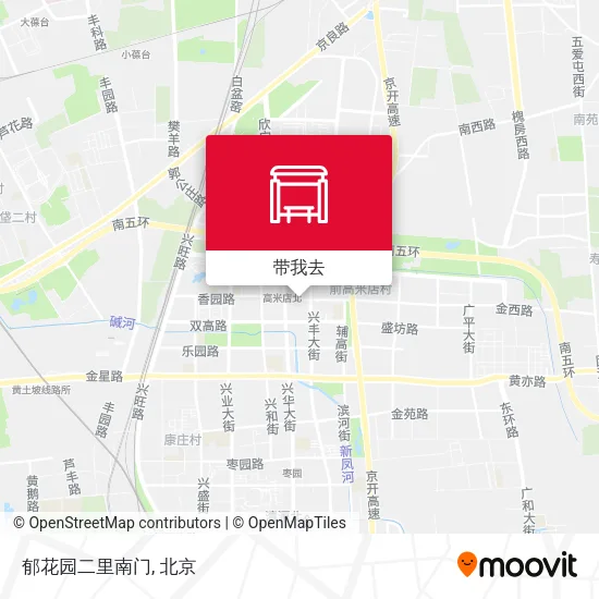 郁花园二里南门地图