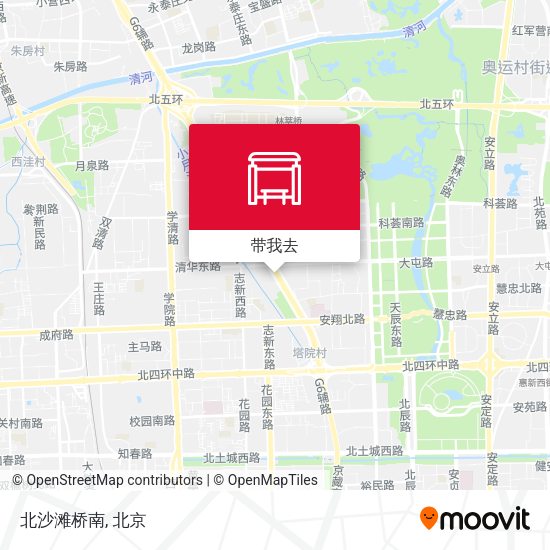 北沙滩桥南地图