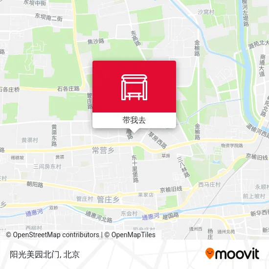 阳光美园北门地图