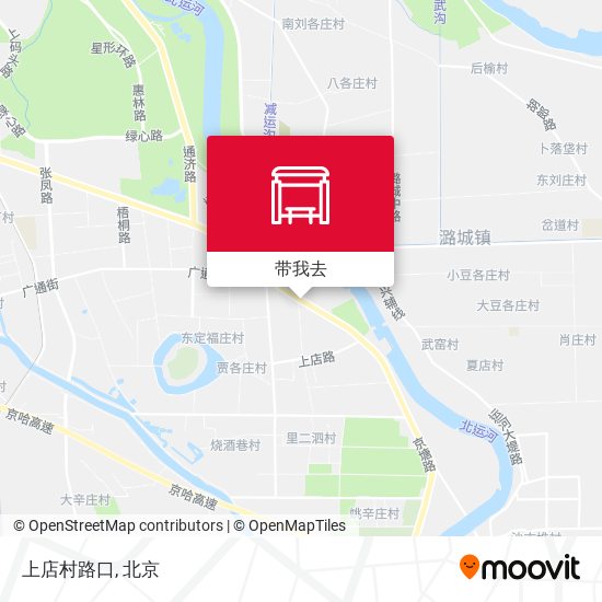 上店村路口地图