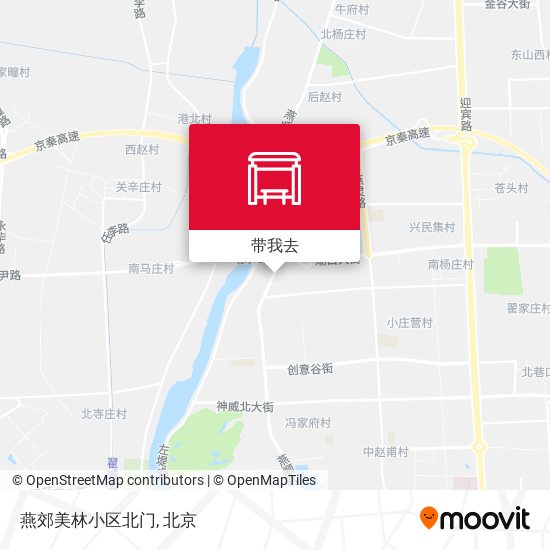 燕郊美林小区北门地图