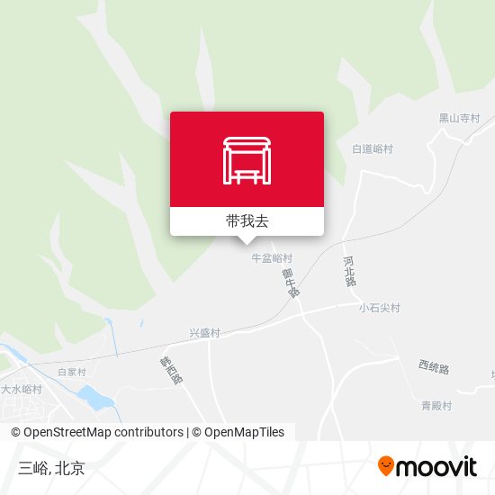 三峪地图