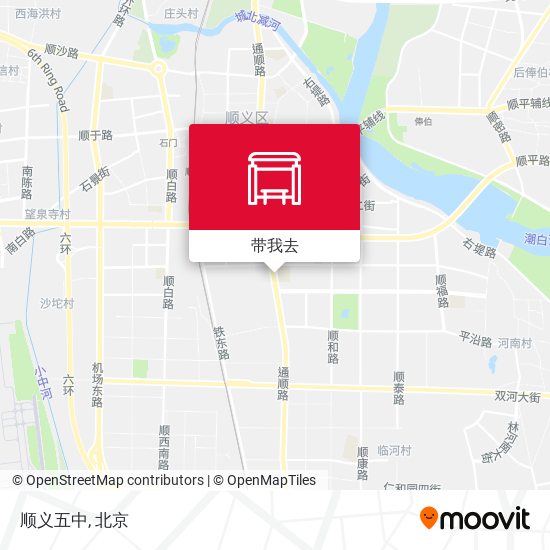 顺义五中地图
