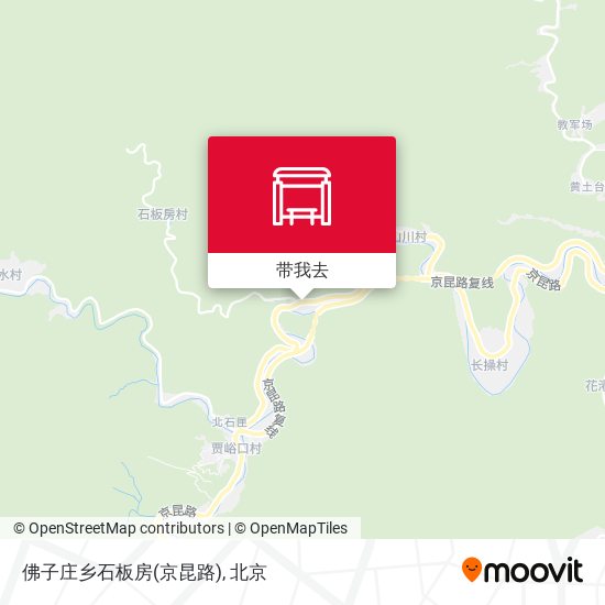 佛子庄乡石板房(京昆路)地图