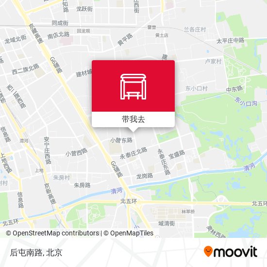 后屯南路地图