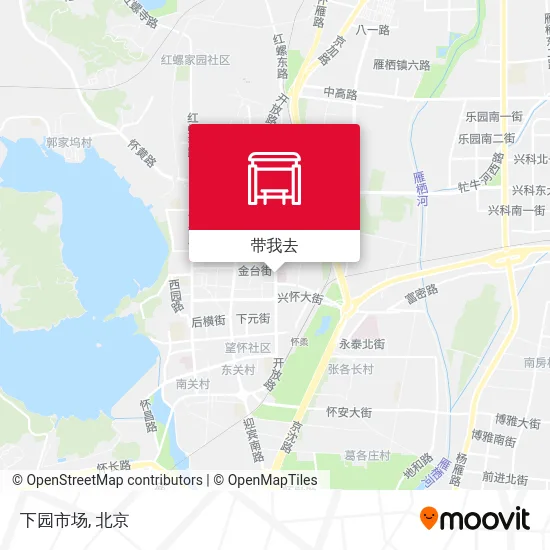下园市场地图