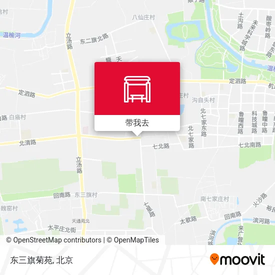 东三旗菊苑地图