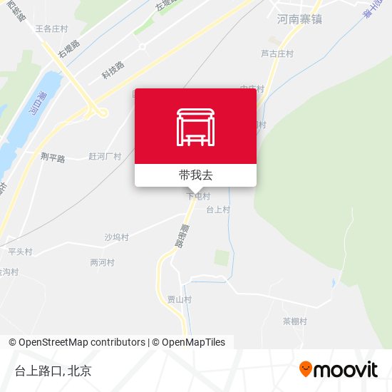 台上路口地图
