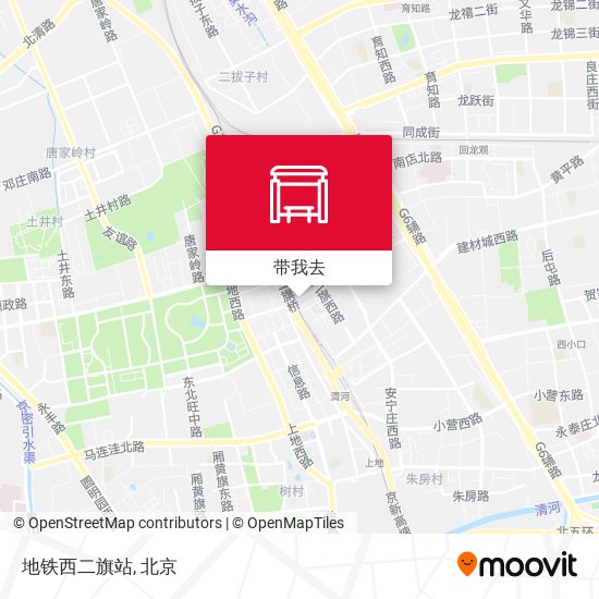地铁西二旗站地图