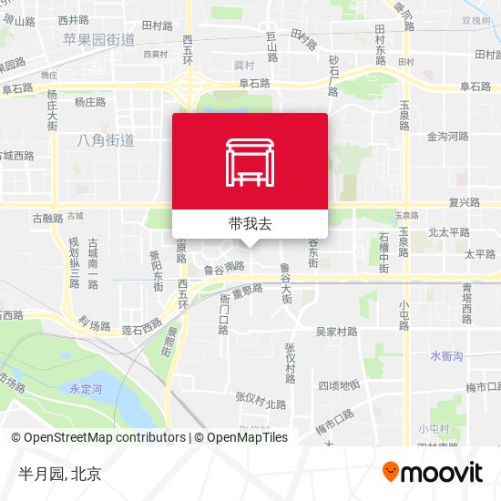 半月园地图