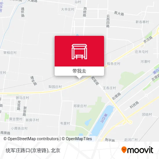 统军庄路口(京密路)地图