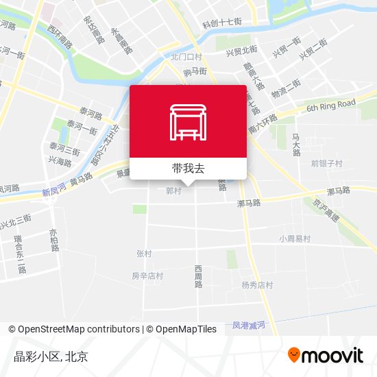 晶彩小区地图