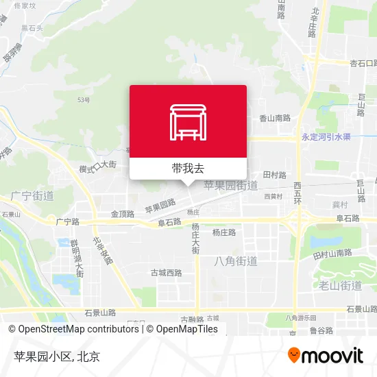 苹果园小区地图