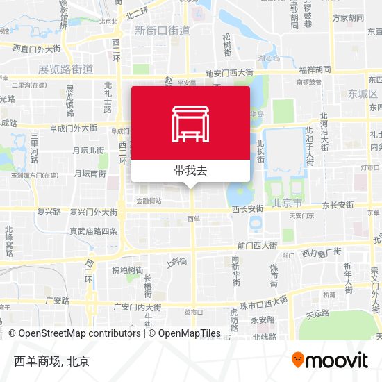 西单商场地图