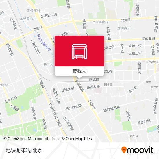 地铁龙泽站地图