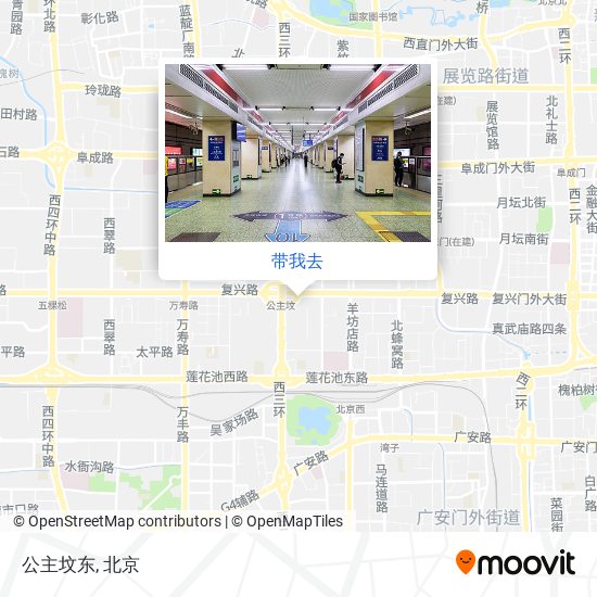 公主坟东地图