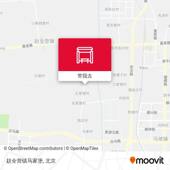 赵全营镇马家堡地图