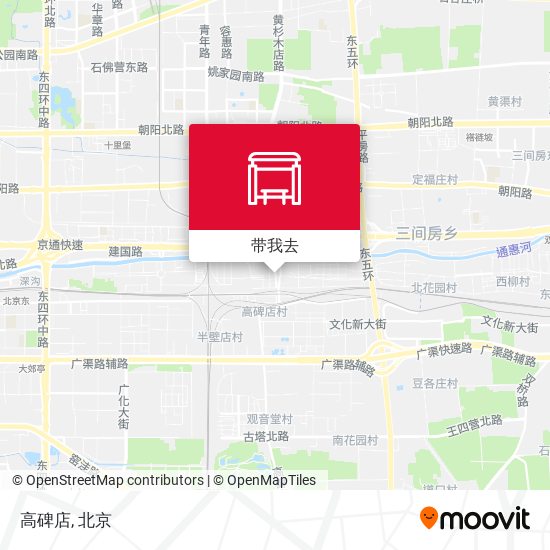 高碑店地图