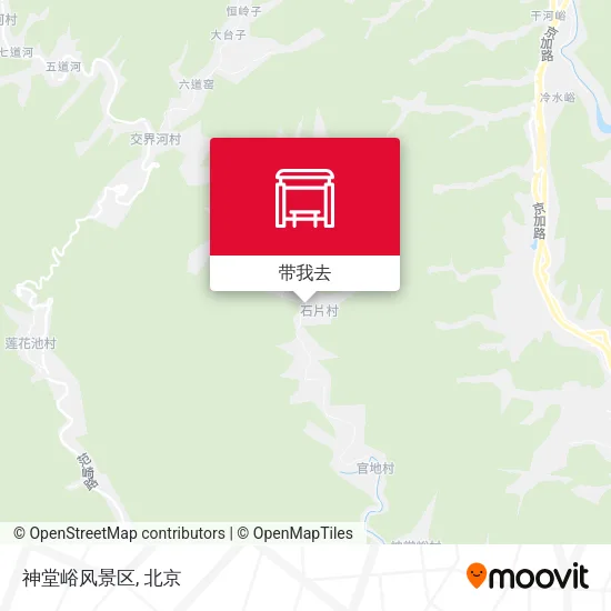 神堂峪风景区地图
