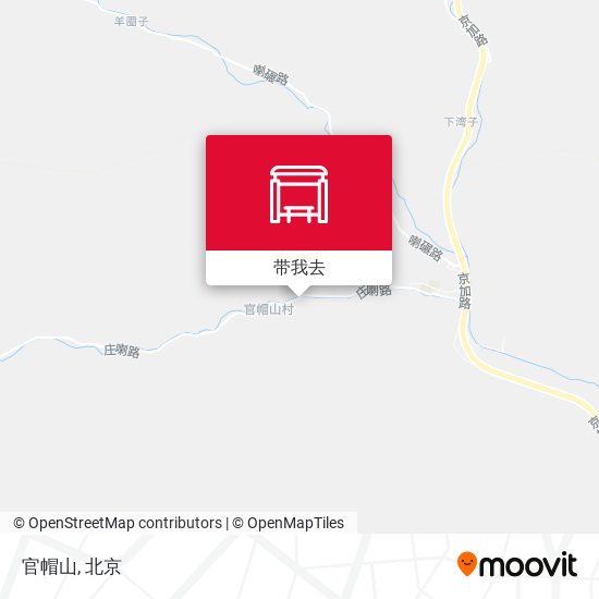 官帽山地图