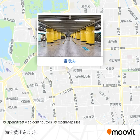 海淀黄庄东地图