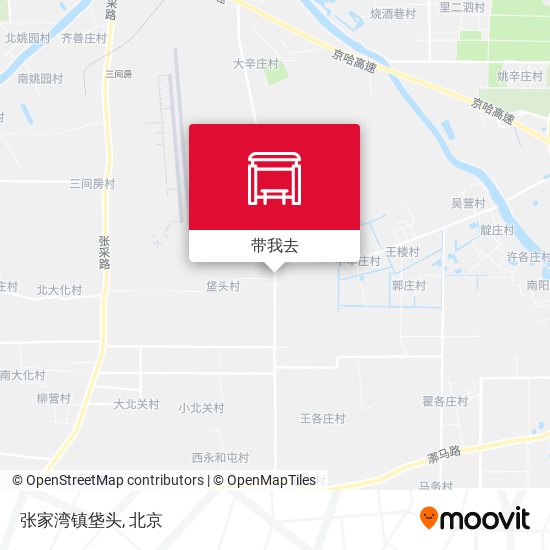张家湾镇垡头地图