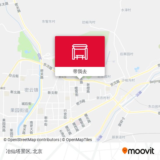 冶仙塔景区地图