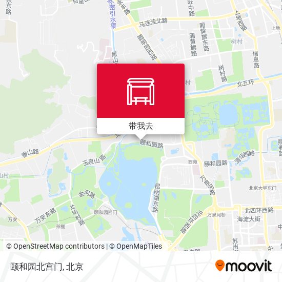颐和园北宫门地图