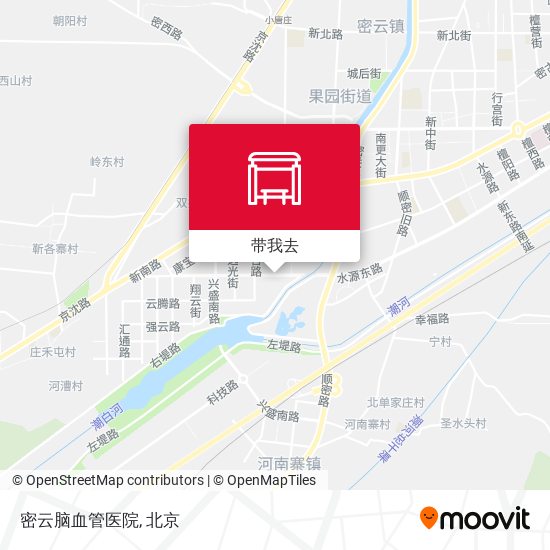 密云脑血管医院地图