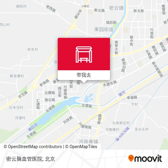 密云脑血管医院地图