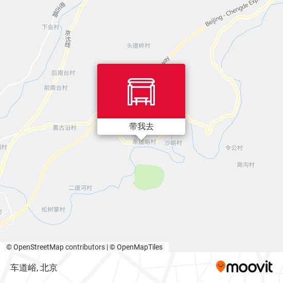 车道峪地图