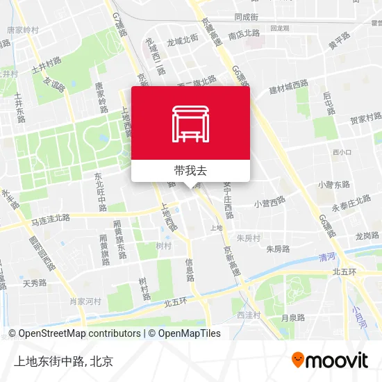上地东街中路地图