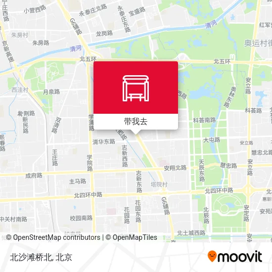 北沙滩桥北地图