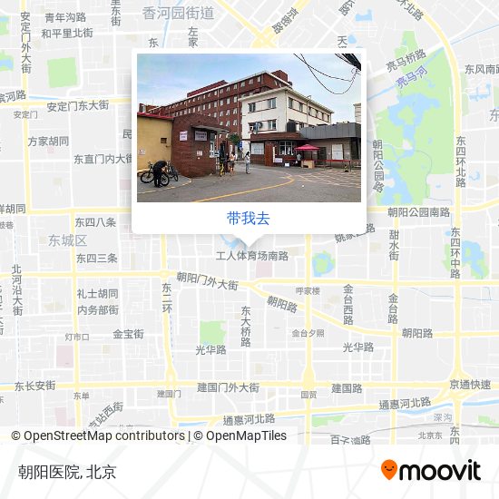 朝阳医院地图
