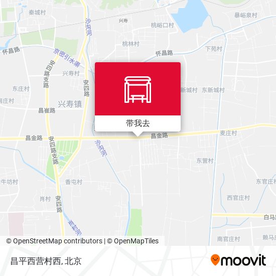 昌平西营村西地图