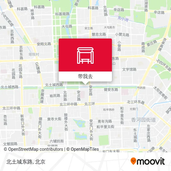 北土城东路地图