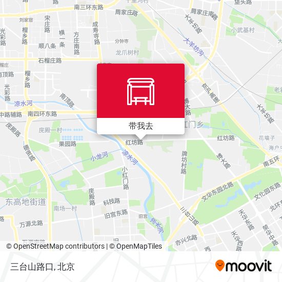 三台山路口地图