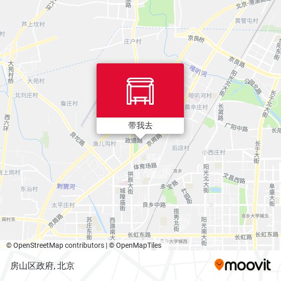 房山区政府地图