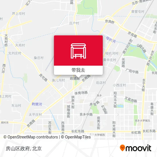 房山区政府地图
