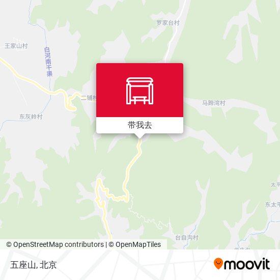 五座山地图