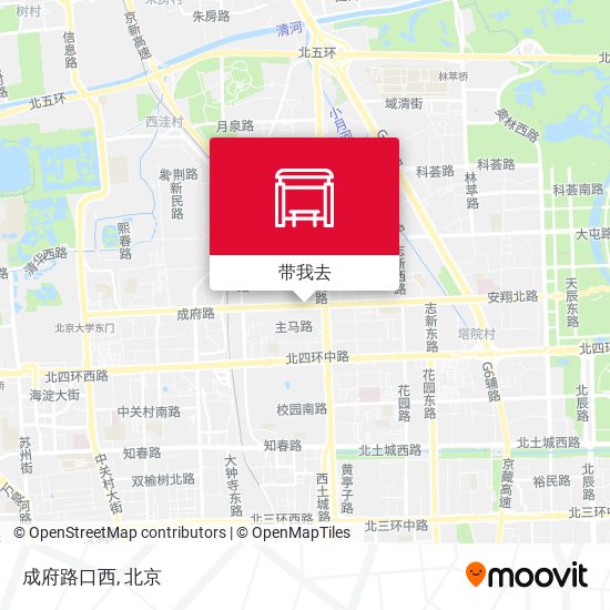 成府路口西地图