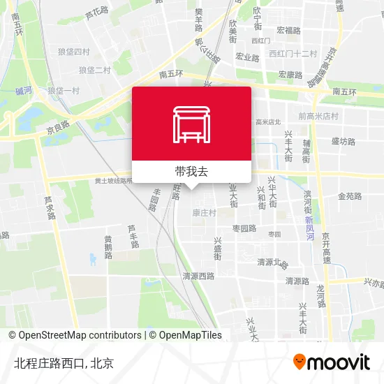 北程庄路西口地图