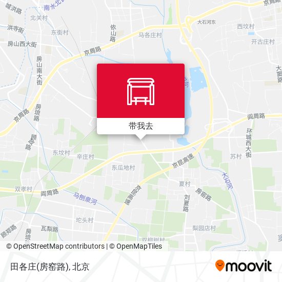 田各庄(房窑路)地图
