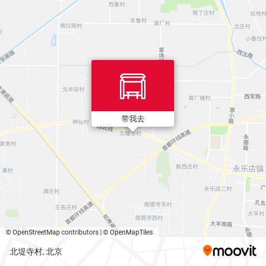 北堤寺村地图