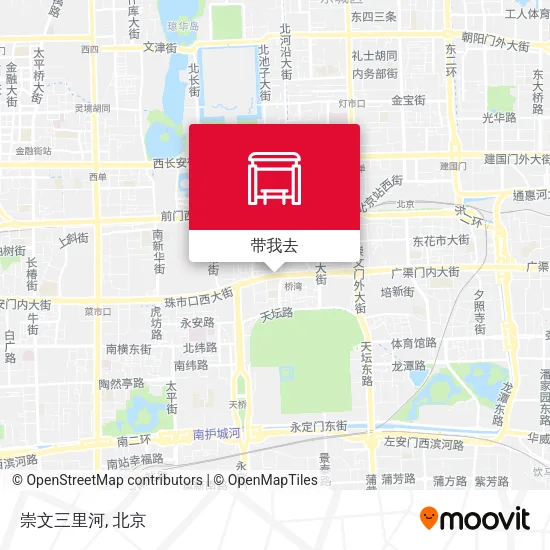 崇文三里河地图