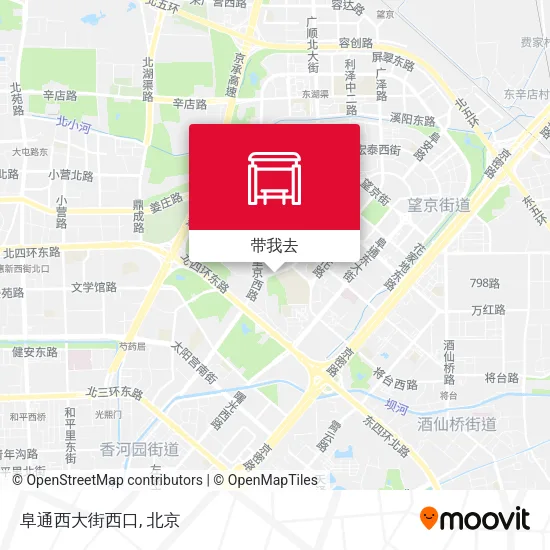 阜通西大街西口地图