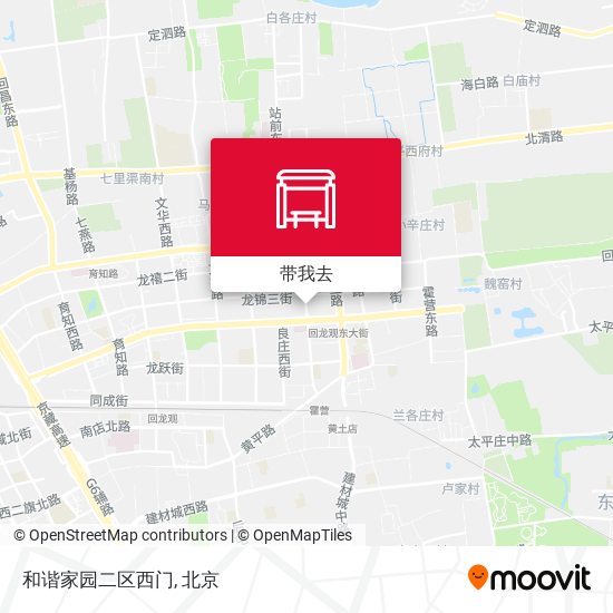 和谐家园二区西门地图
