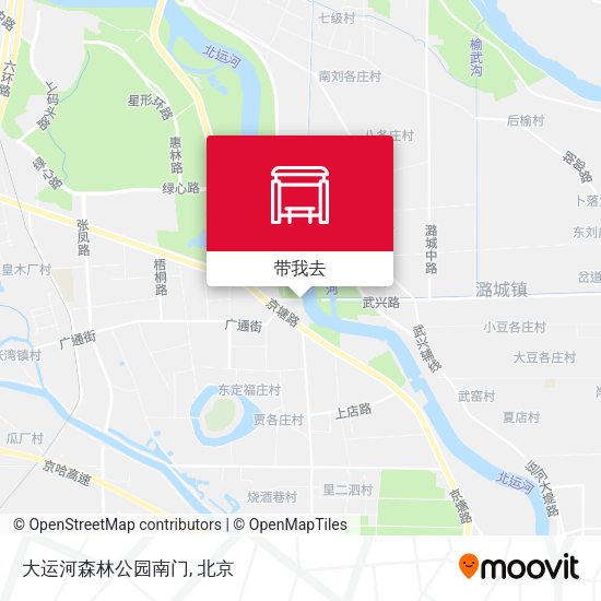 大运河森林公园南门地图