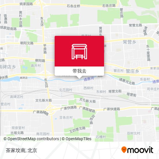 茶家坟南地图