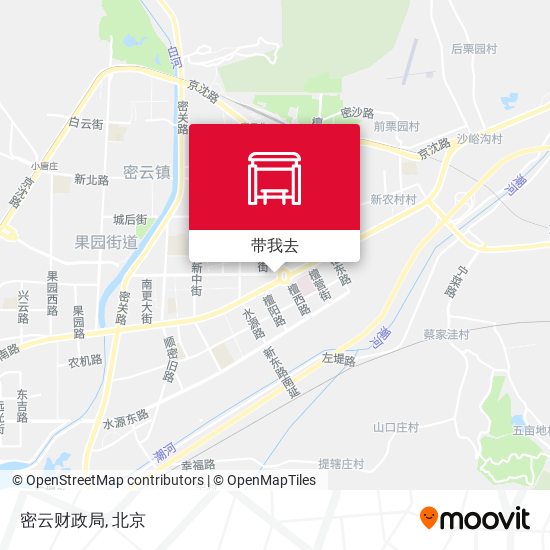 密云财政局地图